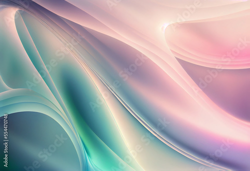 Abstract Soft Pastel Colors in Smooth Silky Gradient Motion Background. Soft Pastel Colors Background Illustration