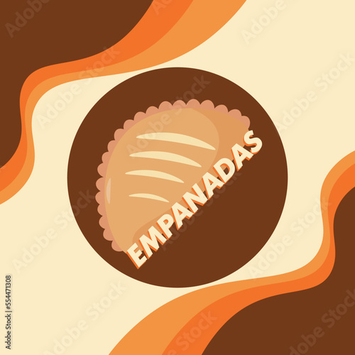empanadas argentina design banner poster