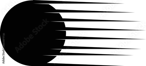 CircleLogo with liness.Modern art design .Black Vector stripes .Straight speed lines .Geometric shape. Wall art . photo