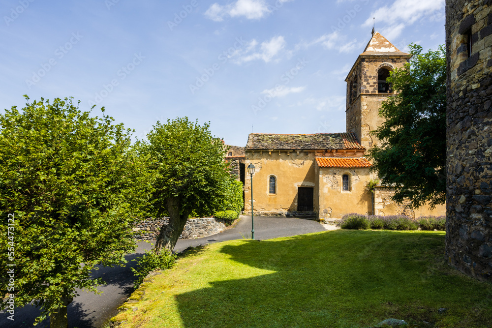 Église Sainte-Foy de Chalus, Limagne du Lembron, Issoire, Puy-de-Dôme, Auvergne-Rhône-Alpes, France