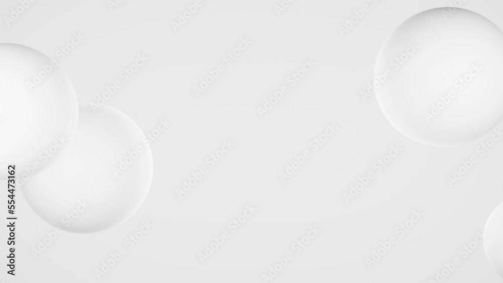 3d Bright White Spheres Background. Seamless Looped 3d Animation 3d Bright White Spheres Background. Seamless Looped 3d Animation