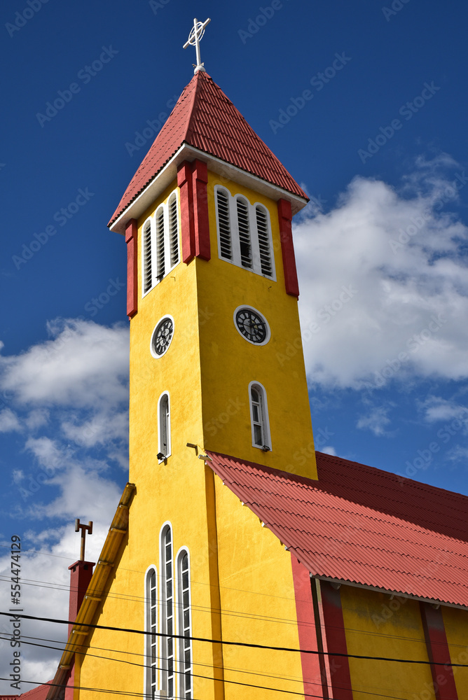 Eglise colorée à Ushuaia. Argentine