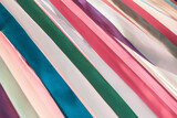 Multicolored ribbons, abstract pastel colorful creative background