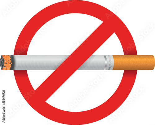 no smoking realistic vector print ready sign design