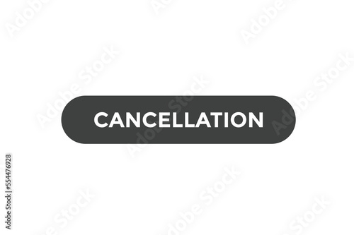 cancellation button web banner templates. Vector Illustration