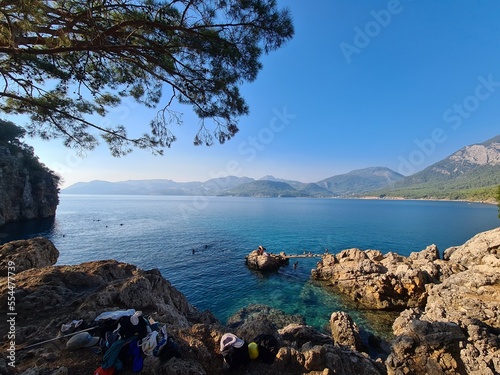 lake in the mountains of peninsula