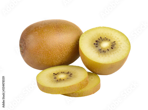 yellow gold kiwi fruit on transparent png