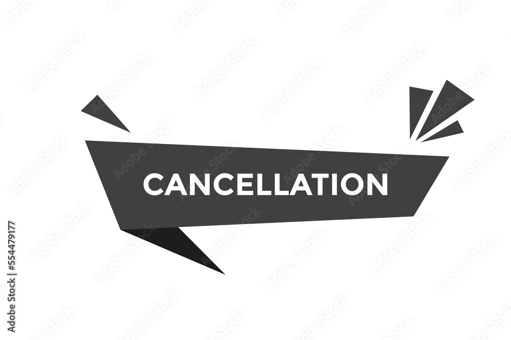 cancellation button web banner templates. Vector Illustration cancellation button web banner templates. Vector Illustration