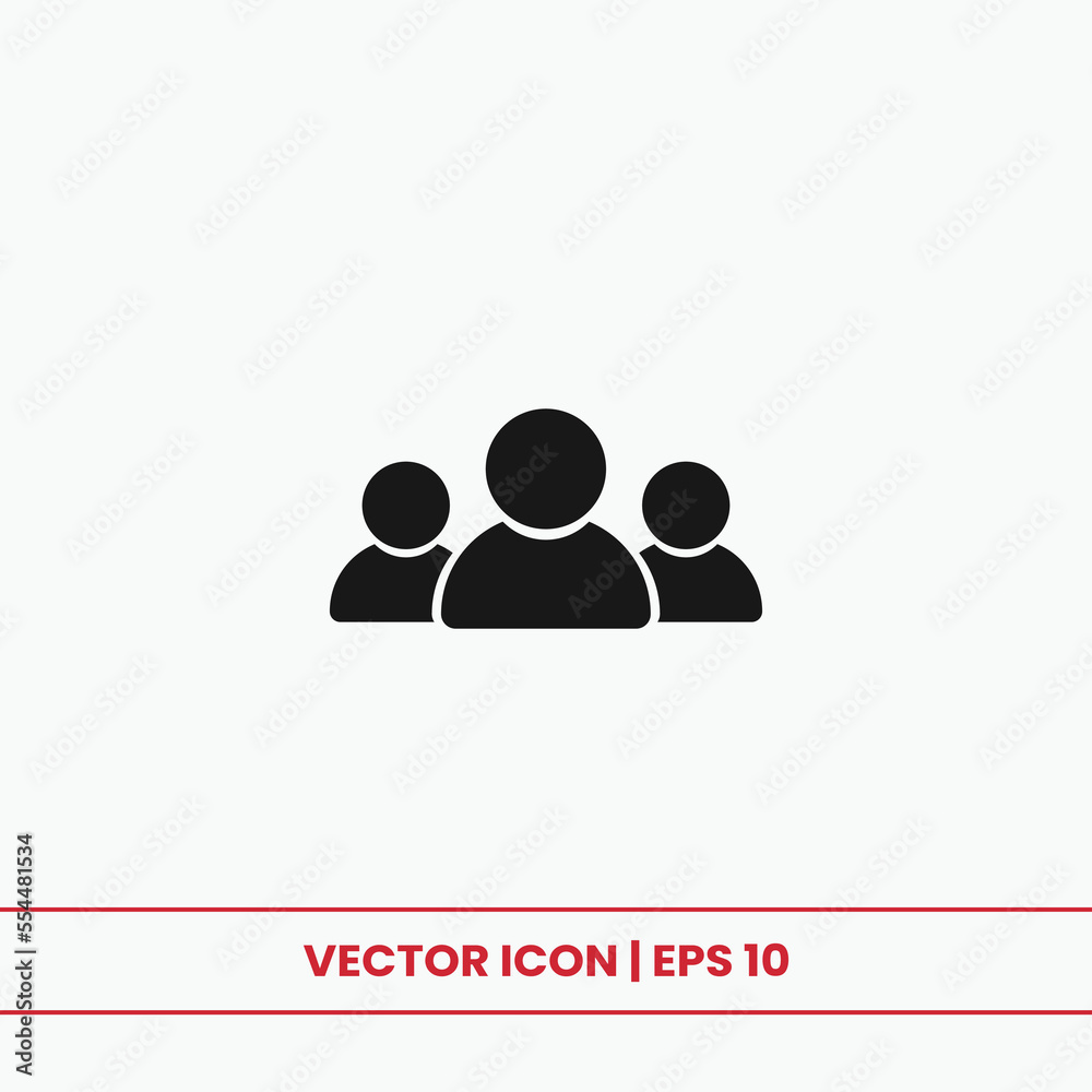 Group icon vector. People sign, team symbol. Group icon vector. People sign, team symbol.