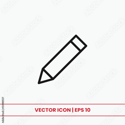 Pencil icon vector. Pen sign