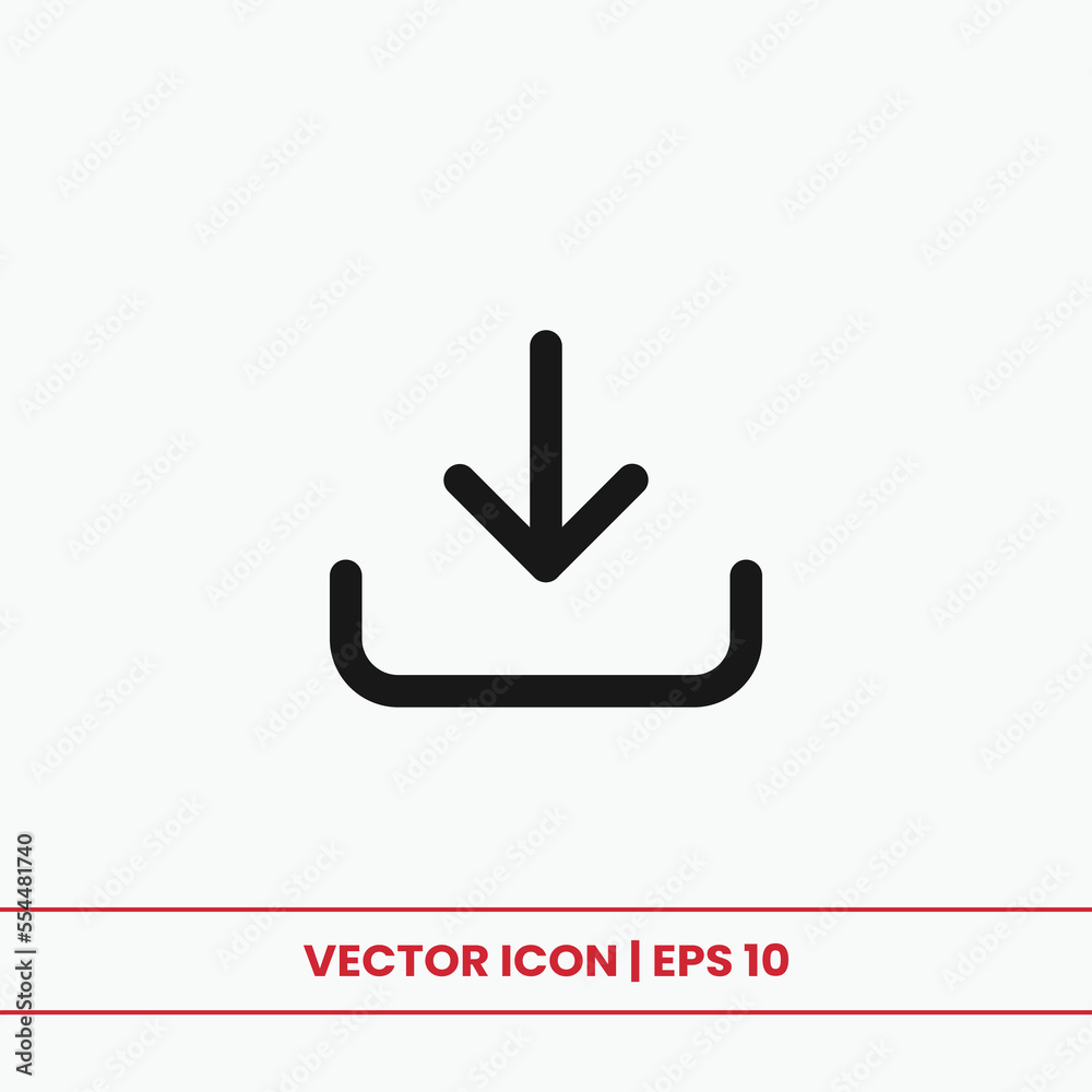 Download icon vector. Downloading sign Download icon vector. Downloading sign