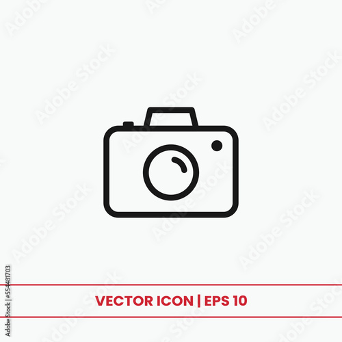Camera icon vector. Photo camera sign