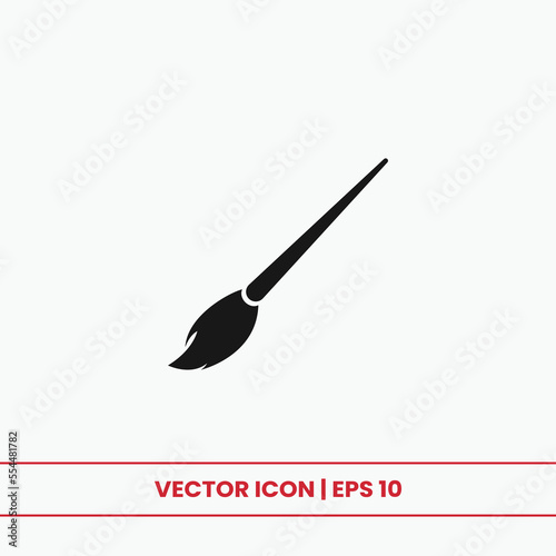Brush icon vector. Paint brush sign