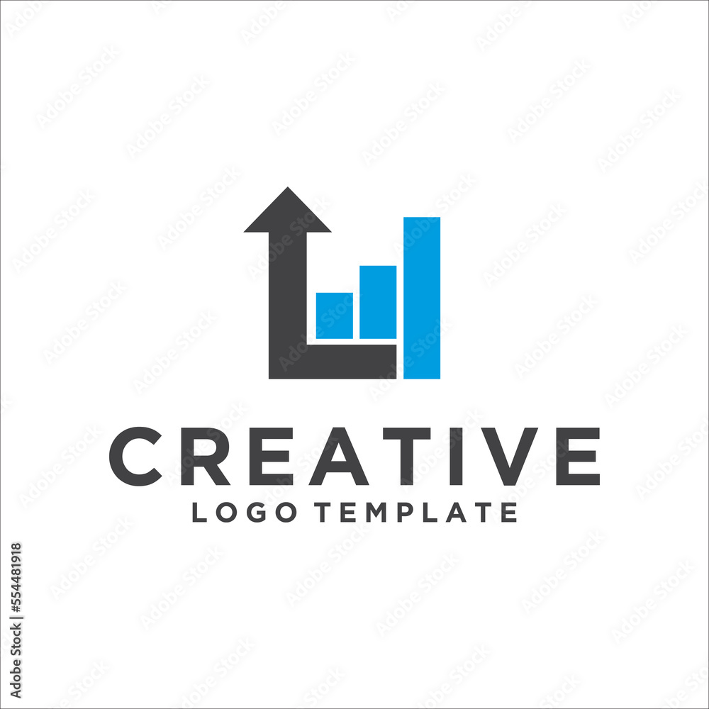Investment logo with capital letter L, finance logo, financial investment logo, business logo