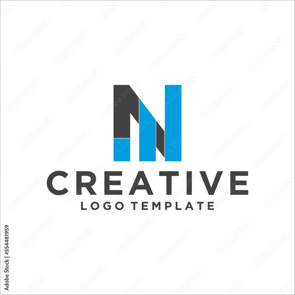 Investment logo with capital letter N, finance logo, financial investment logo, business logo Investment logo with capital letter N, finance logo, financial investment logo, business logo