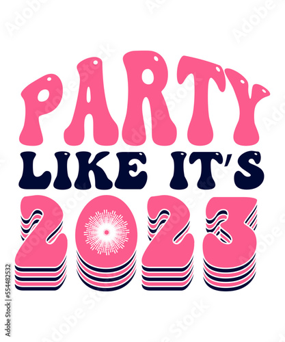Retro New Year Svg,New Year 2023 SVG PNG Bundle, New Year Svg, New Year Shirt Design, Happy New Year 2023 Svg