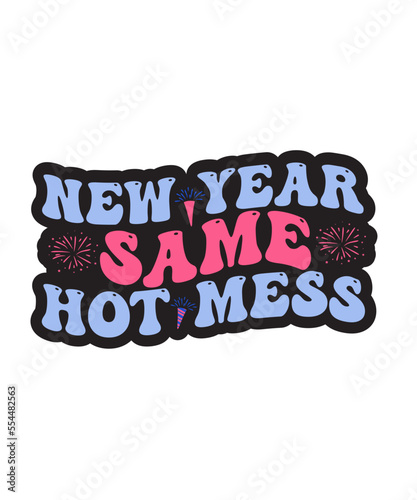 Retro New Year Svg,New Year 2023 SVG PNG Bundle, New Year Svg, New Year Shirt Design, Happy New Year 2023 Svg
