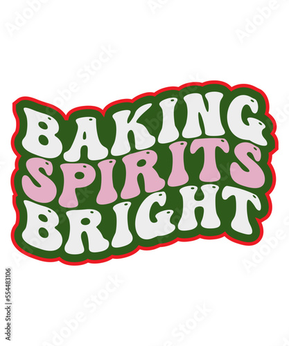 Retro Christmas SVG Bundle , Merry Christmas svg, Retro Wavy Letters svg, Christmas Retro svg, Christmas Sublimation