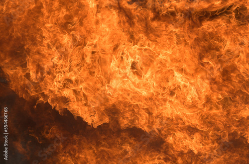 Blaze fire flames texture background.Dangerous zone.