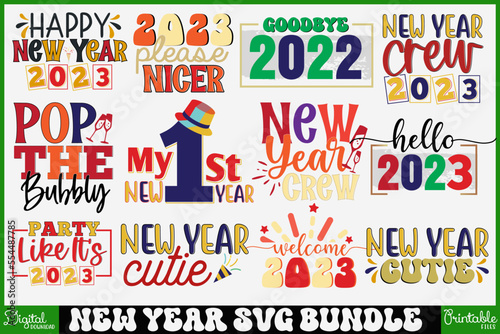 NEW YEAR SVG DESIGN BUNDLE 2023 png - New Years png - 2023 Sublimation svg - New Years Sublimation png - New Years 2023 Shirt png - Ladies Night png T-Shirt