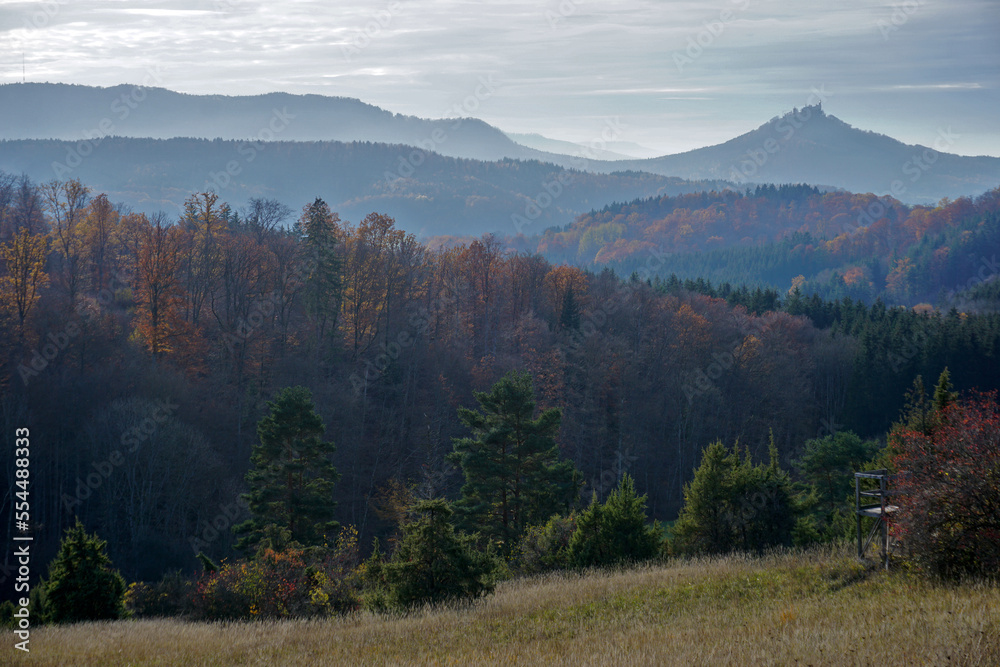 Herbst- und Nebelstimmung beim Hohenzollern; Schwäbische Alb