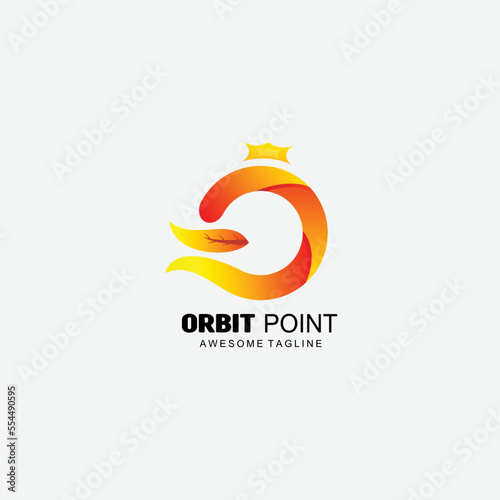 abstract design orbit point gradient colorful