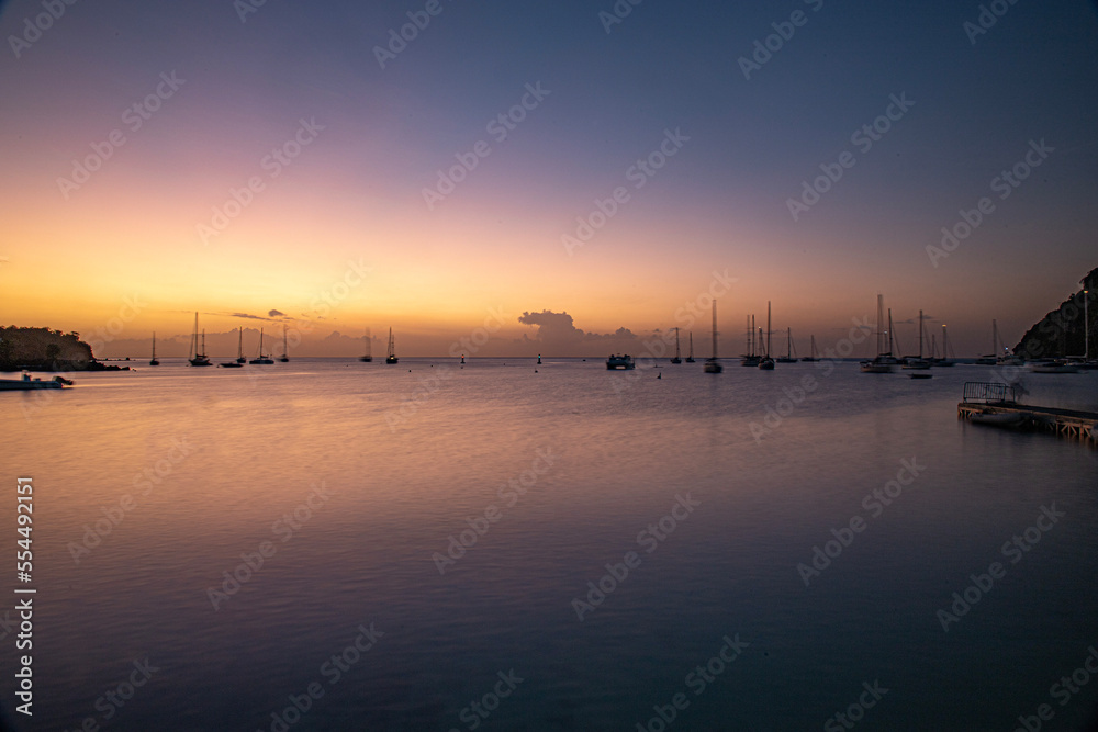 Caribbean landscape and beach