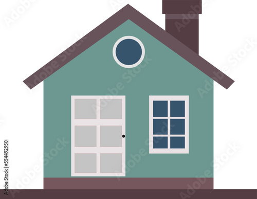 Isolated cartoon houses. Web home flat and 3D  icon for apps and websites. House icons. Home icon collection. Real estate. Flat style houses symbols for UI, UX © Amar Jacob