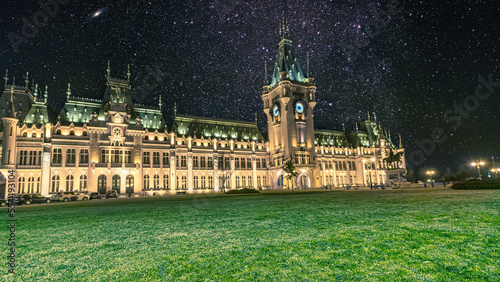 Beautiful and artistic Culture Palace landmark of Iasi