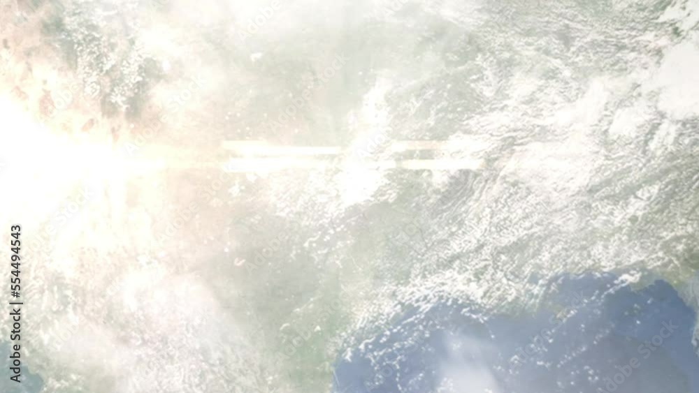 custom made wallpaper toronto digitalEarth zoom in from outer space to city. Zooming on Richardson, Texas, USA. The animation continues by zoom out through clouds and atmosphere into space. Images from NASA