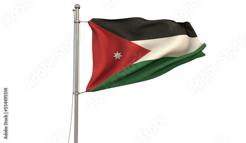 Jordan, Hashemite Kingdom of Jordan, Flag photo