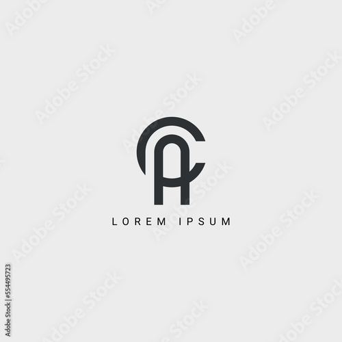 Abstract CA, AC Letters Logo Initial Based Monogram Icon Vector.