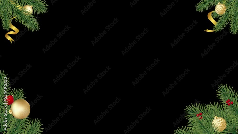 Christmas animated slideshow template in 4K quality
