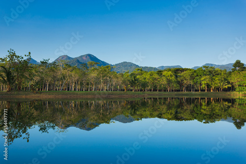 Panoramic landscape of mountains and lakes outdoor nature public © photosky99