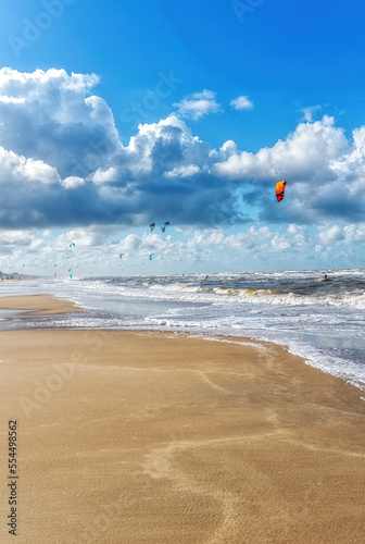 Photography Kite surfing at Zandvoort aan Zee in the Netherlands