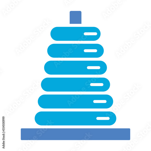 Stacker Glyph Two Color Icon