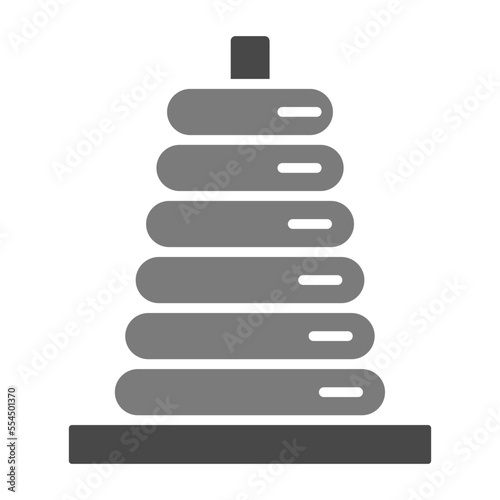 Stacker Greyscale Glyph Icon