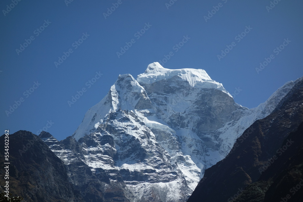 Everest Three Passes - obrazy, fototapety, plakaty 