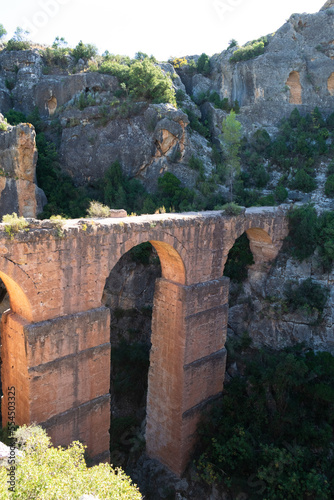 Roman aqueduct of Peña Cortada. Calles - Valencia - Spain