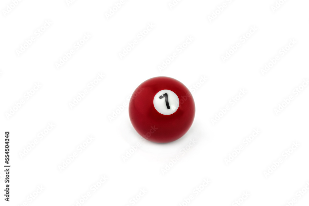 Billiard ball isolated on white background Billiard ball isolated on white background