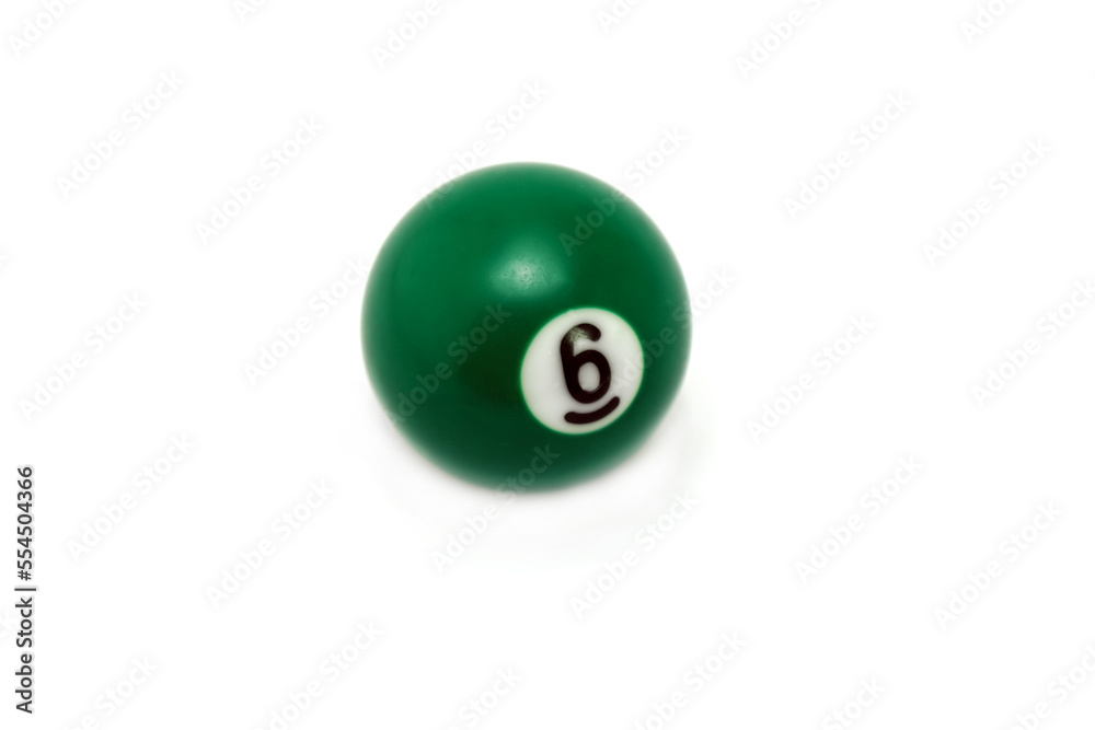 Billiard ball isolated on white background Billiard ball isolated on white background