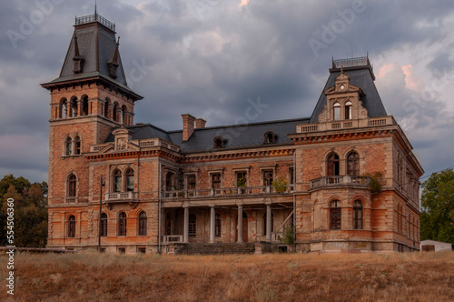 Old abandoned mansion haunted like a horror movie castle palace villa in Hungary © Arkadiusz