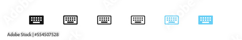 Keyboard icon. Computer type sign. PC device symbol. Vector sign.