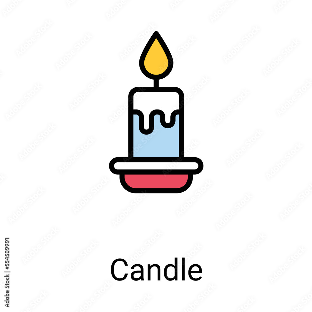 candle icons, editable stoke, stoke illustration. candle icons, editable stoke, stoke illustration.
