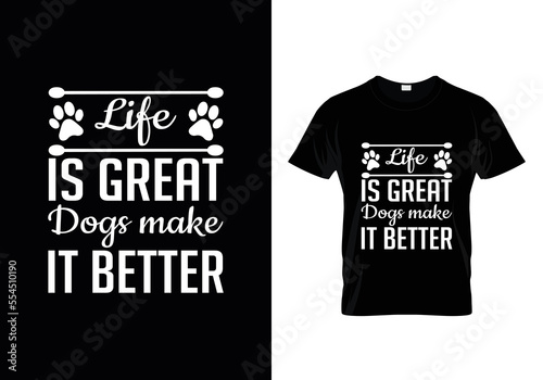 The More People I Meet The More I Love My Dog T-Shirt Design, Dog T Shirt Design, Dog Lover T-Shirt Design