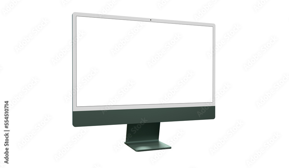 Modern computer monitor with blank screen Modern computer monitor with blank screen
