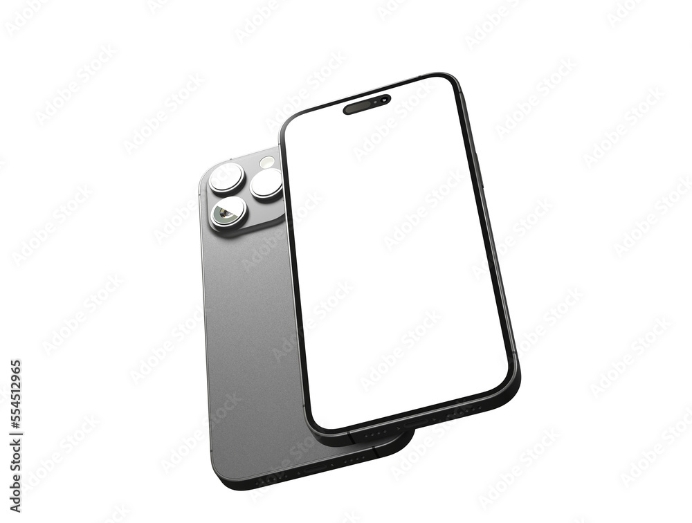 Mock up of smartphone - 3d rendering Mock up of smartphone - 3d rendering