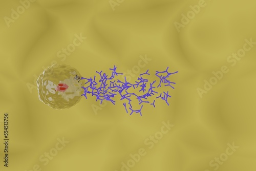 抗体を産生する形質細胞のイメージ © e594
