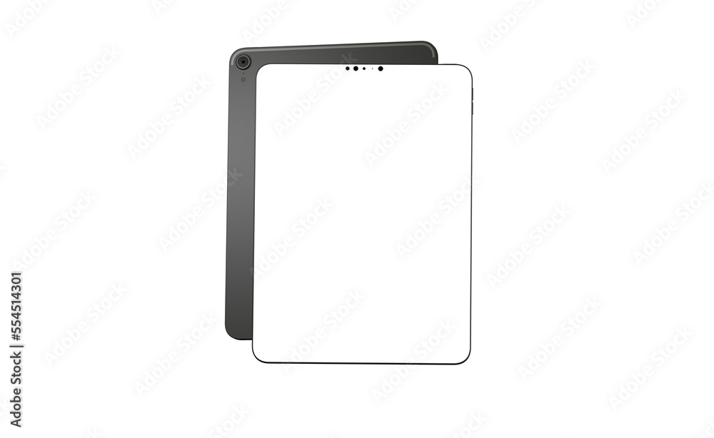 Tablet 3d computer with blank screen Tablet 3d computer with blank screen