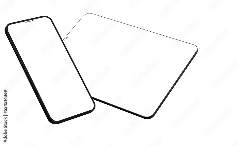 Tablet 3d computer with blank screen Tablet 3d computer with blank screen